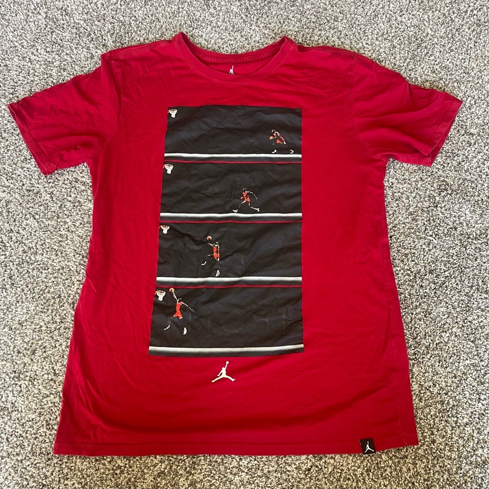 Jordan Men’s Red Graphic Short Sleeve Tee